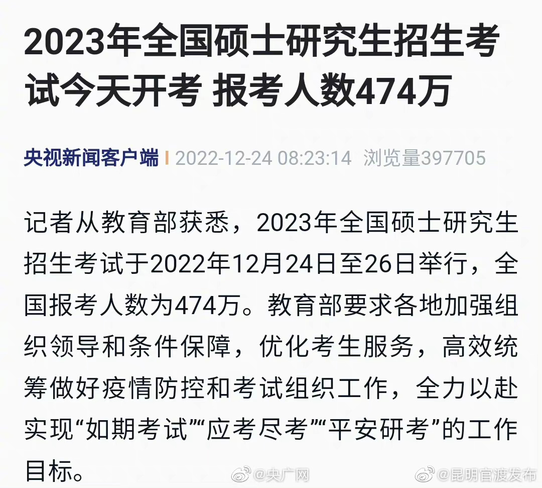 2023考研报考人数474万