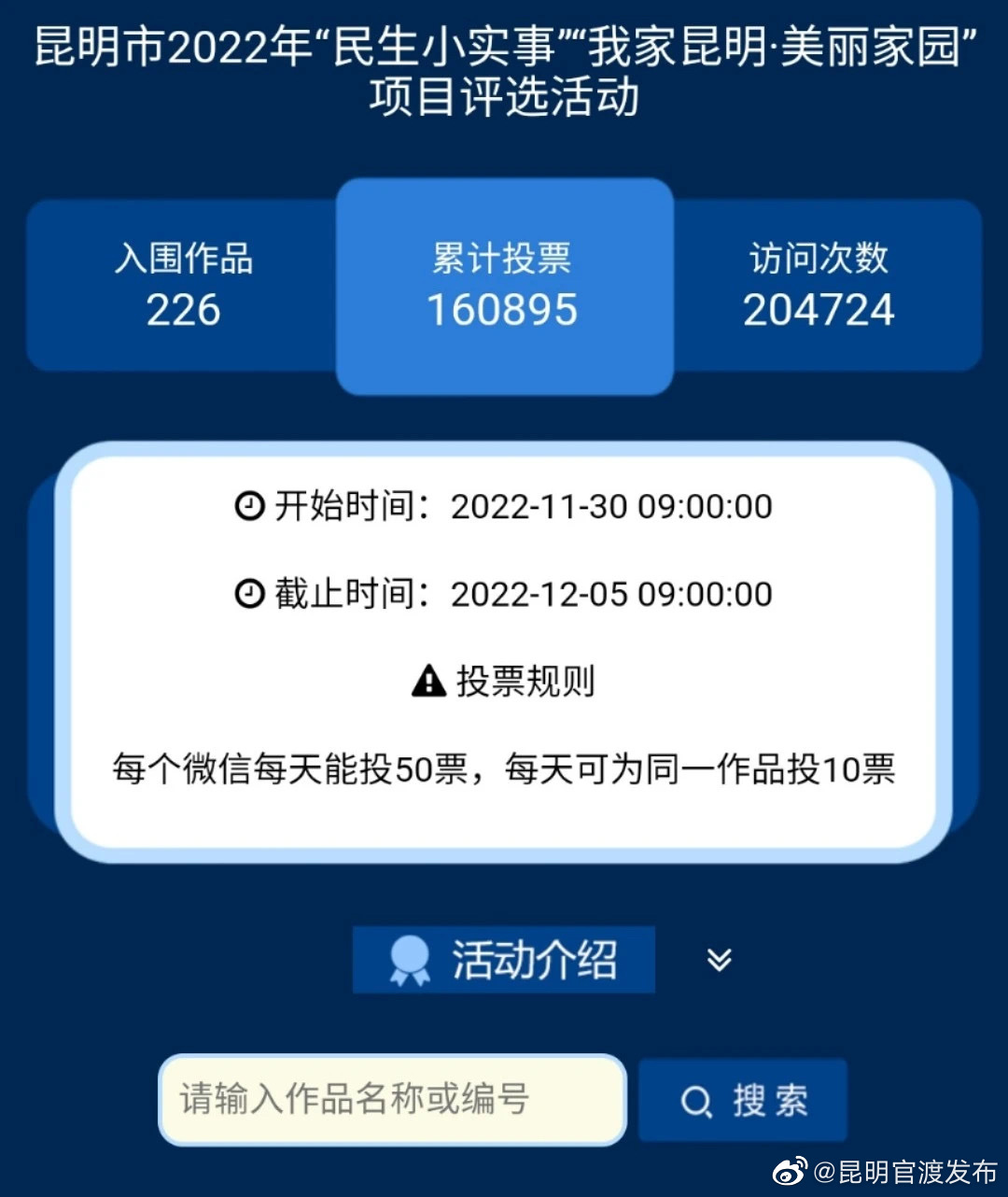 “昆明官渡发布”微博