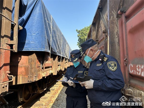 2022年河口口岸中越铁路国际货运进出口贸易总额同比增长29%