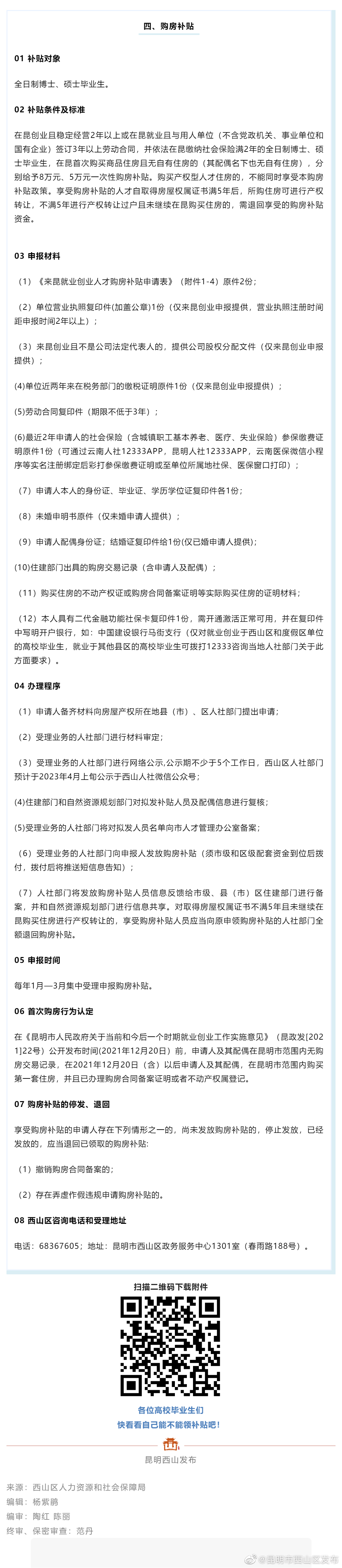 昆明市西山区发布