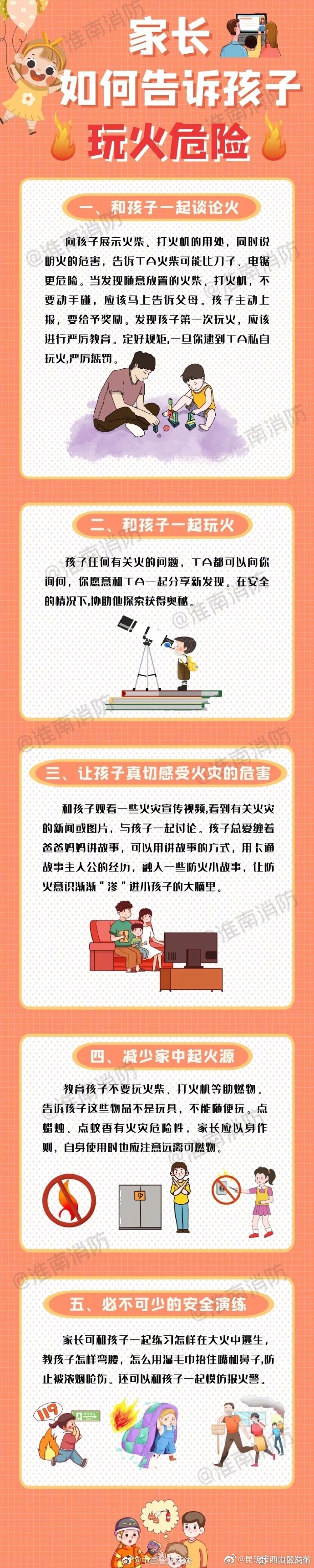 “熊孩子”消防安全教育指南