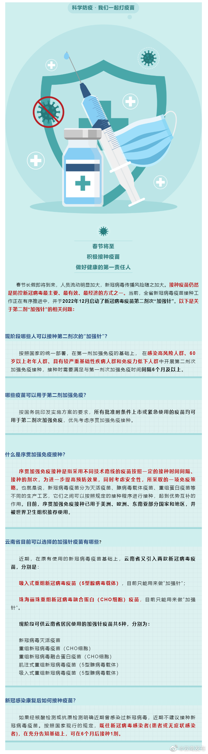 一图读懂云南省疾控中心提示