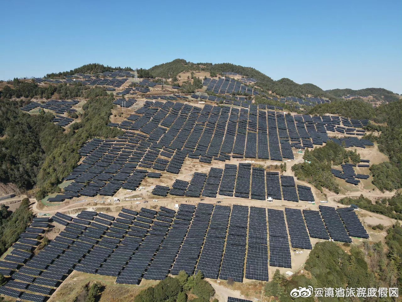 云南最大单体光伏发电项目在禄劝投产