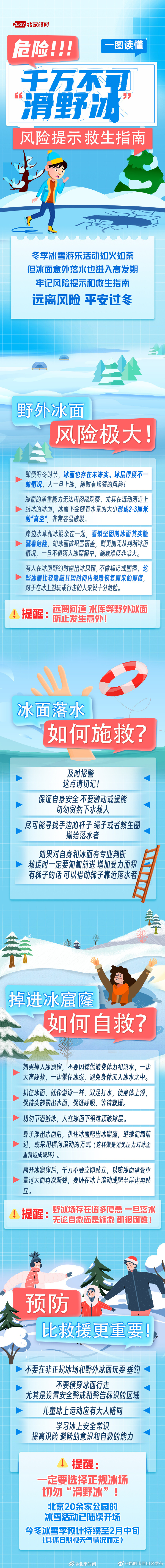 假期将至，体验冰雪乐趣切勿“滑野冰”