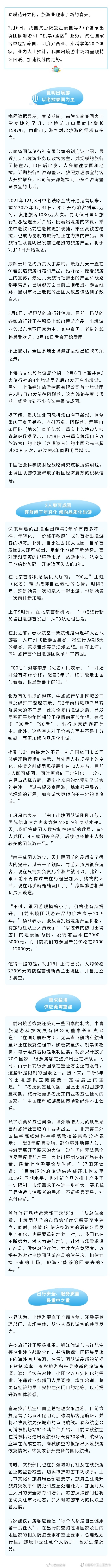 旅游业的新春天来了！昆明人出境游钟情老挝泰国