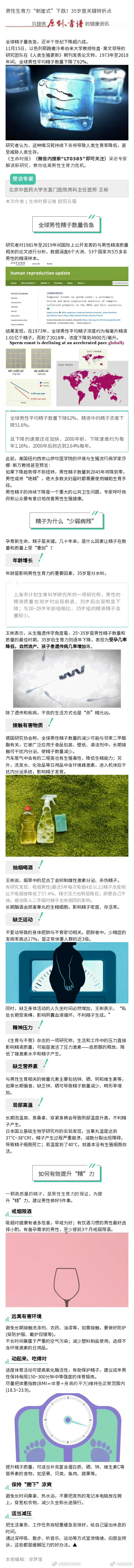 35岁是男性生育力转折点 