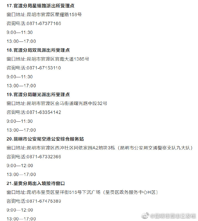 昆明市西山区发布