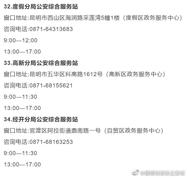 昆明市西山区发布