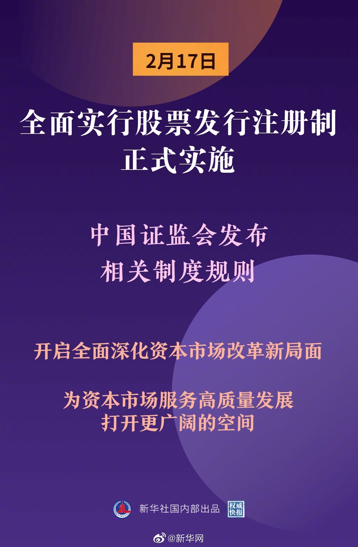 权威快报|全面实行股票发行注册制正式实施