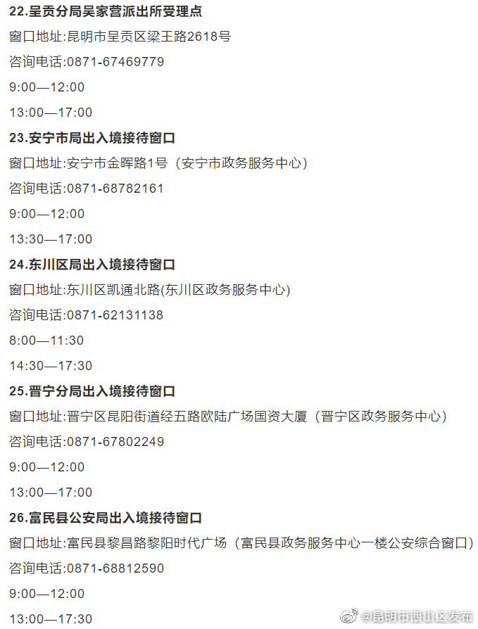 昆明市西山区发布