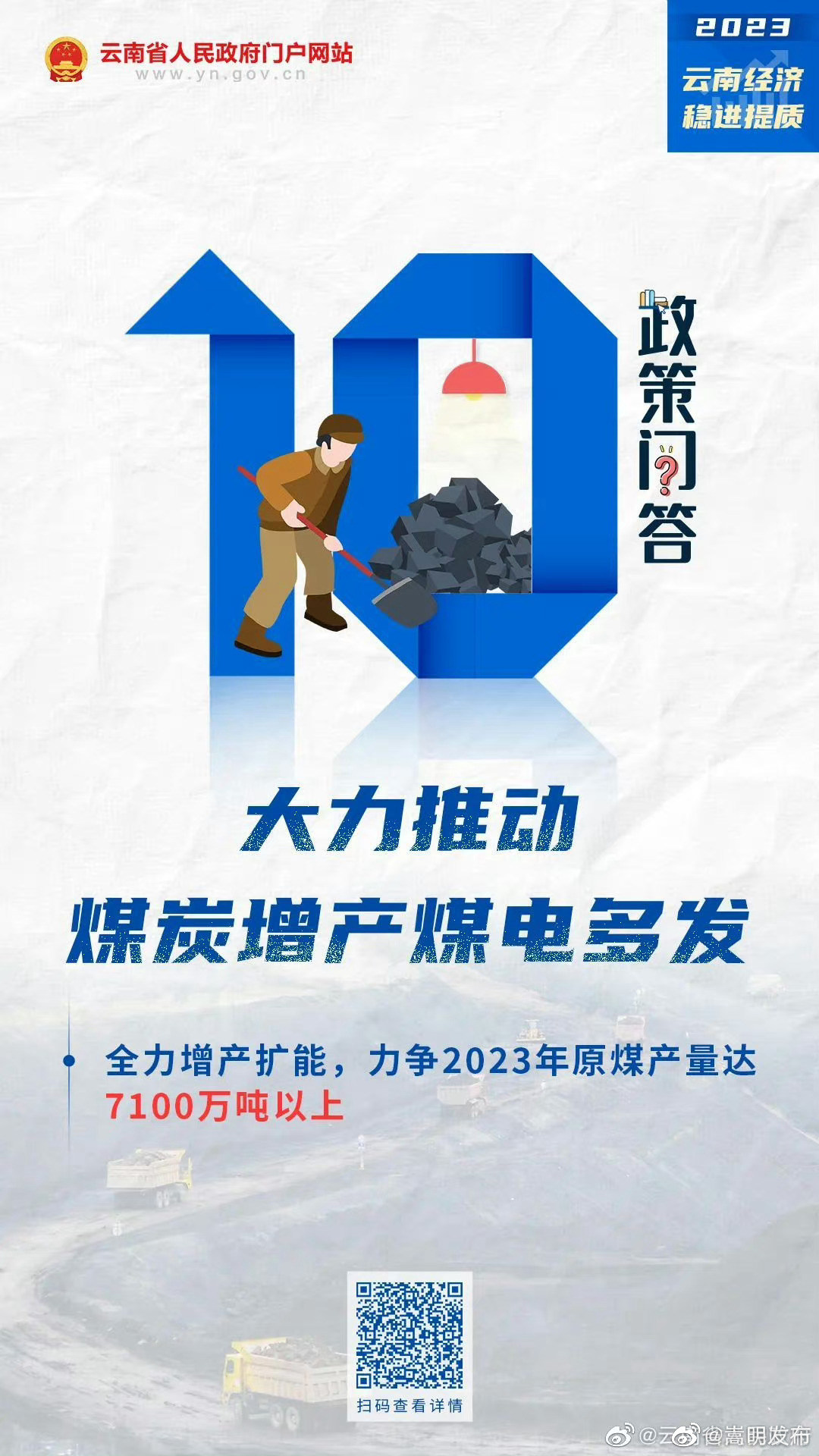 2023云南经济稳进提质政策问答⑩｜哪些具体措施推动煤矿增产扩能？