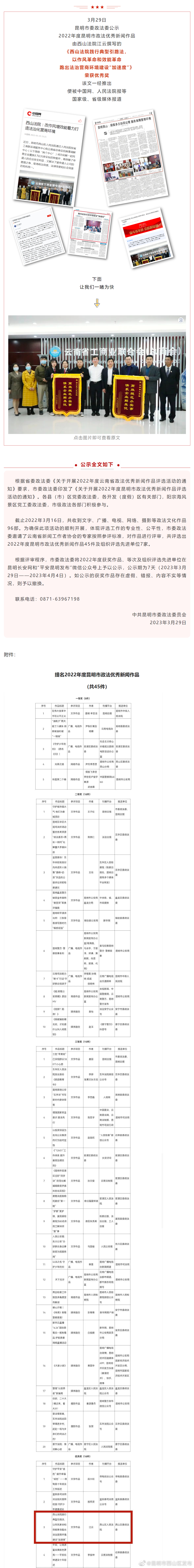 昆明市西山区发布