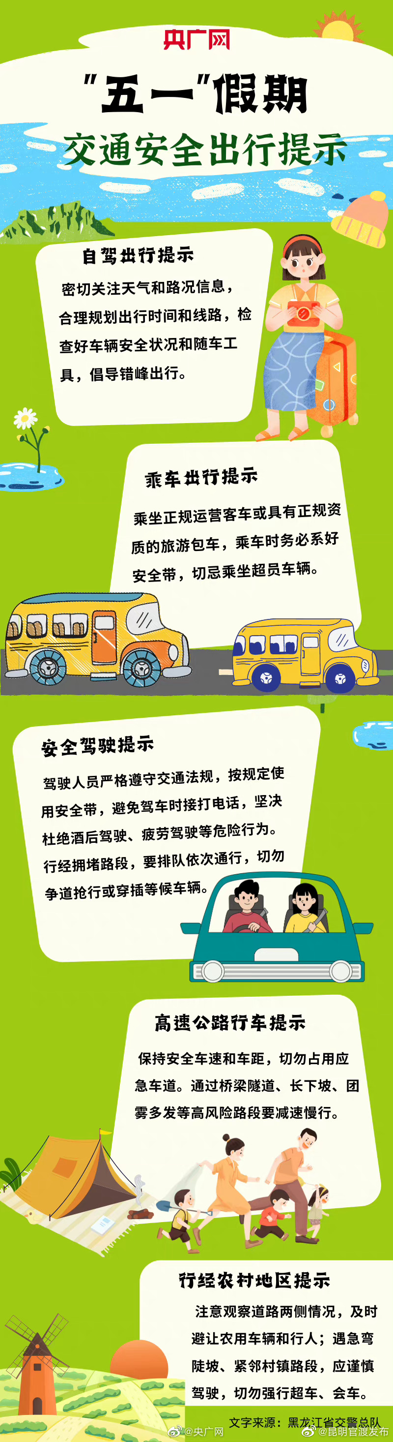 请收好！五一交通安全出行提示
