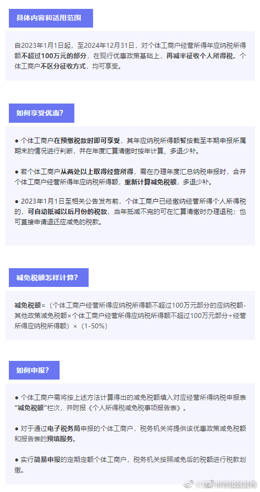 个体工商户如何享受个税优惠？减免税额怎么计算？