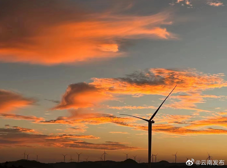 全国单机容量最大山地风电项目并网发电