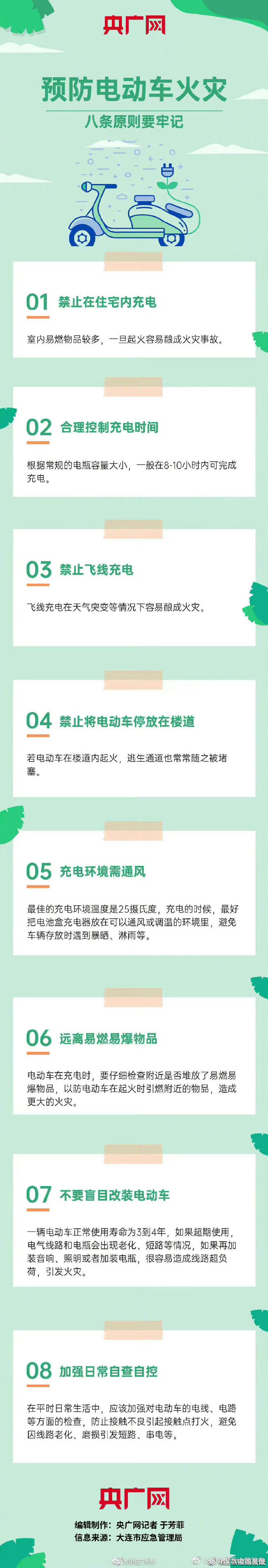 牢记！预防电动车火灾原则