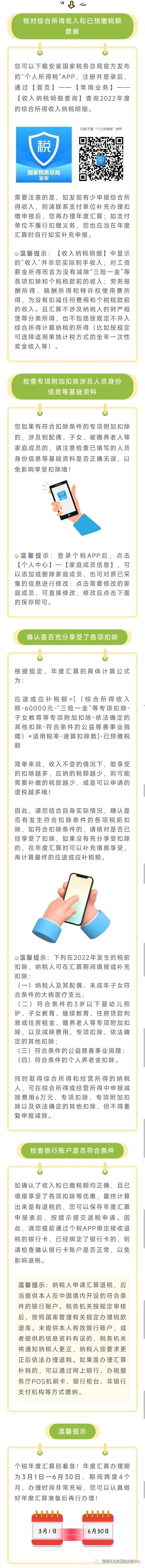 个人所得税汇算清缴注意事项
