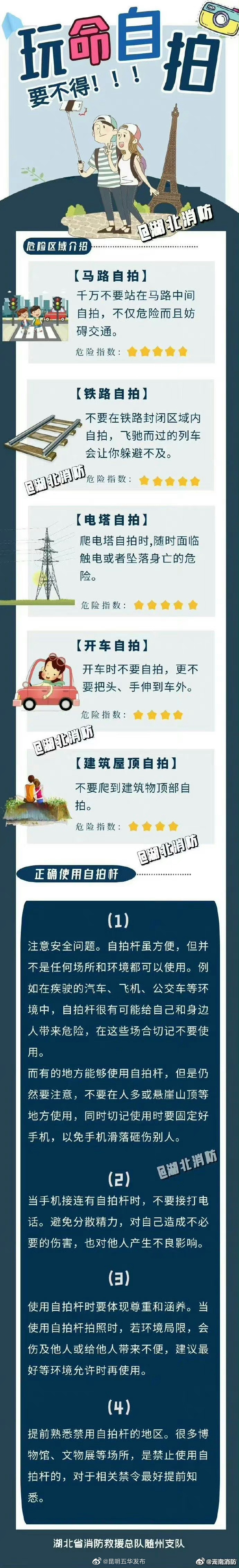 “玩命”自拍，要不得！