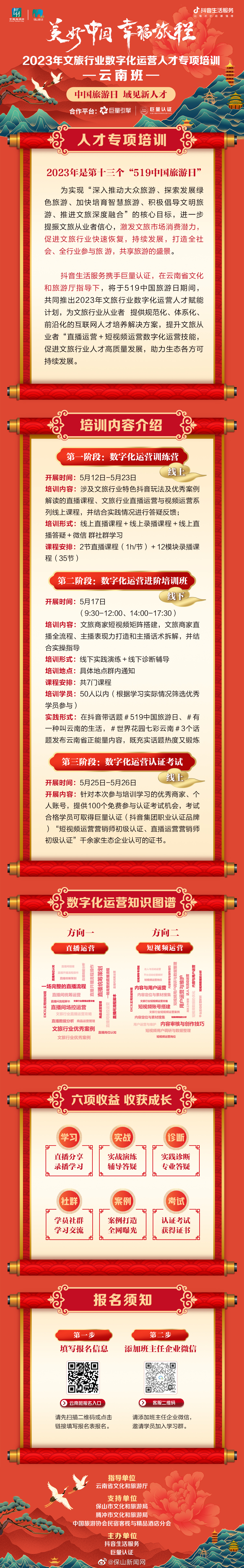 5·19幸福旅程从保山开始 2023年是第十三个“519中国旅游日”