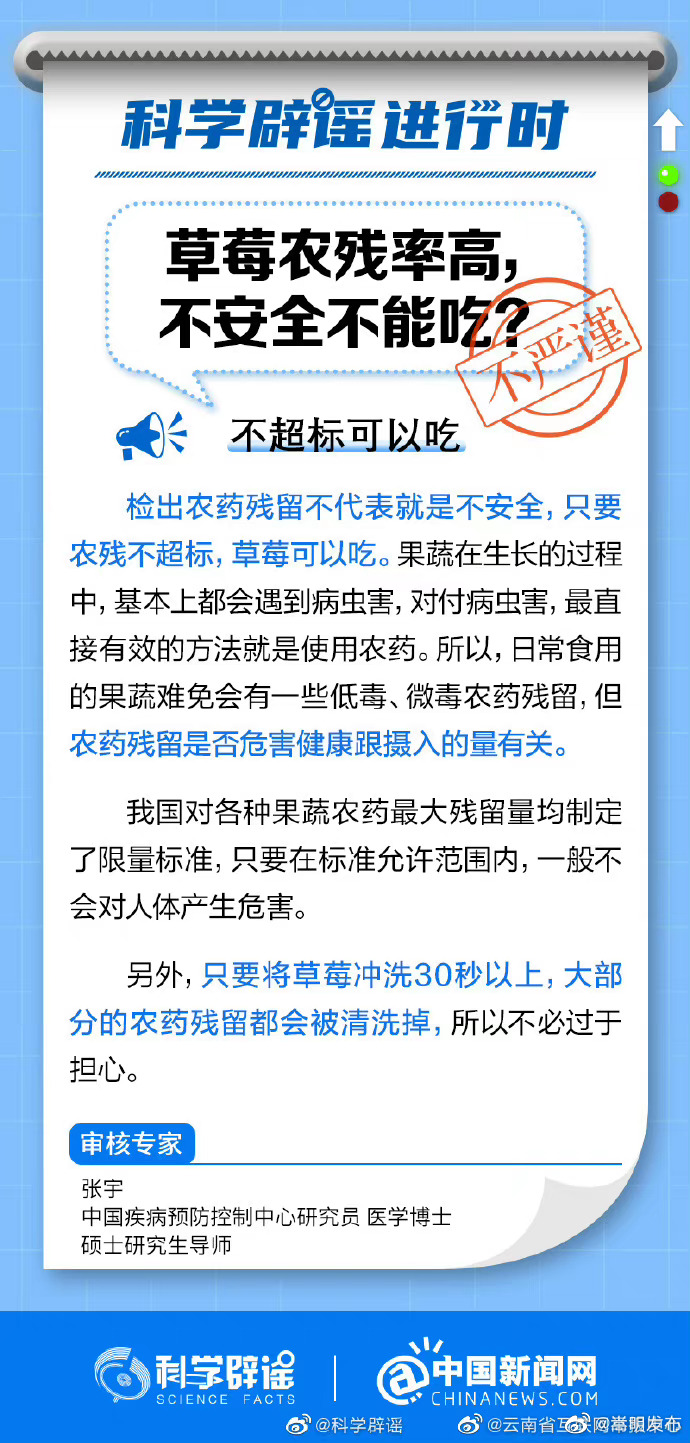 草莓有农药残留还能吃吗？