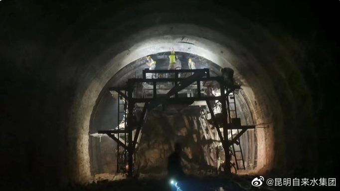 滇中引水 | 滇中引水工程万家隧洞2号支洞下游与3号支洞上游顺利贯通