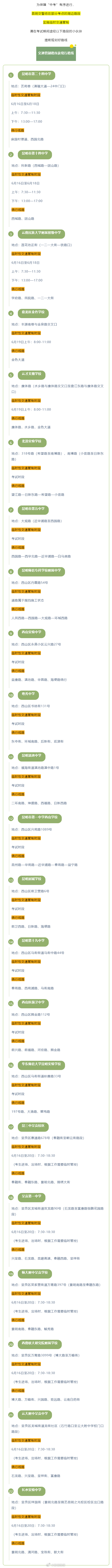 注意！今天起昆明这些路段临时交通管制！