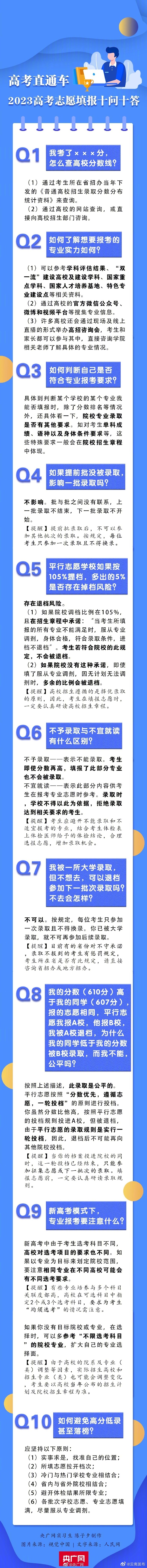 十问高考志愿填报
