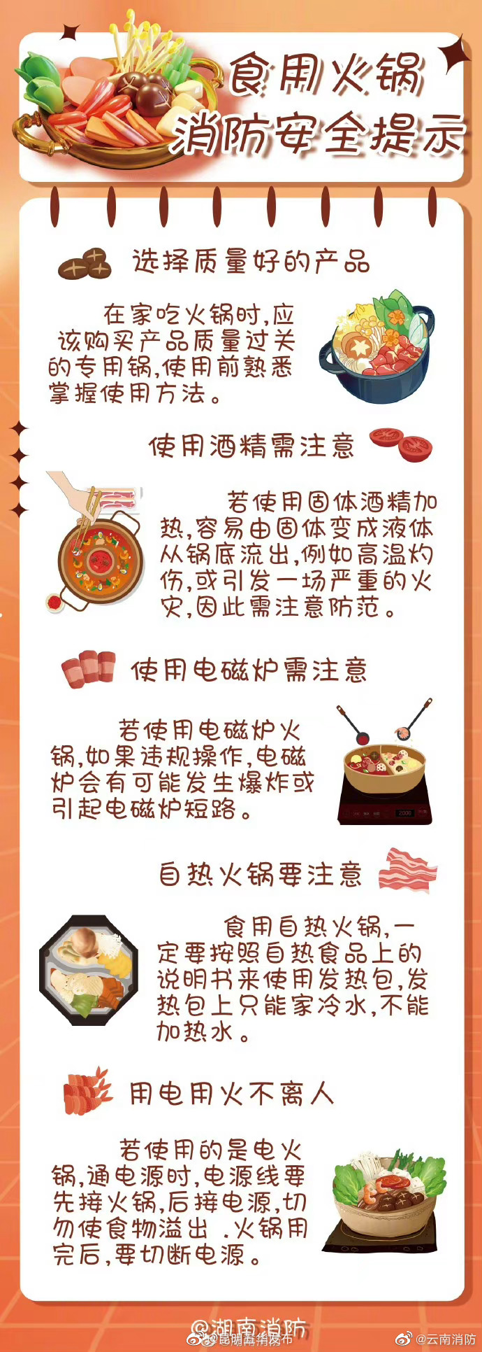 火锅消防安全提示