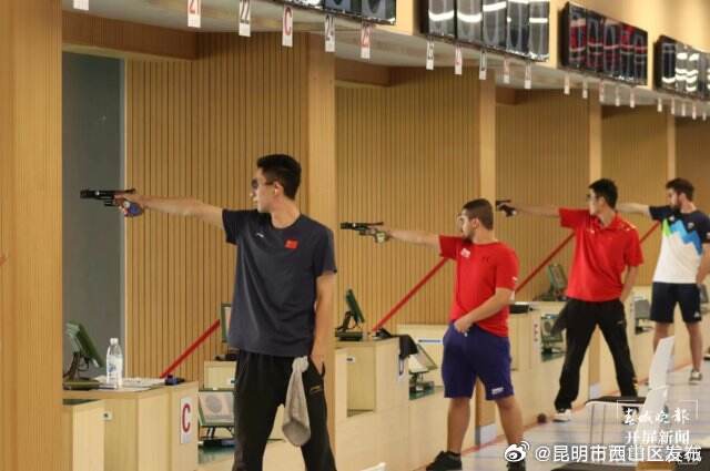 云南选手段志成获成都大运会射击男子25米手枪速射团体金牌 