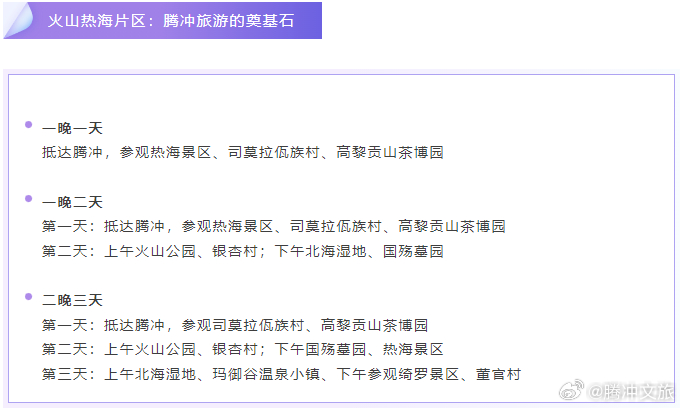 腾冲文旅