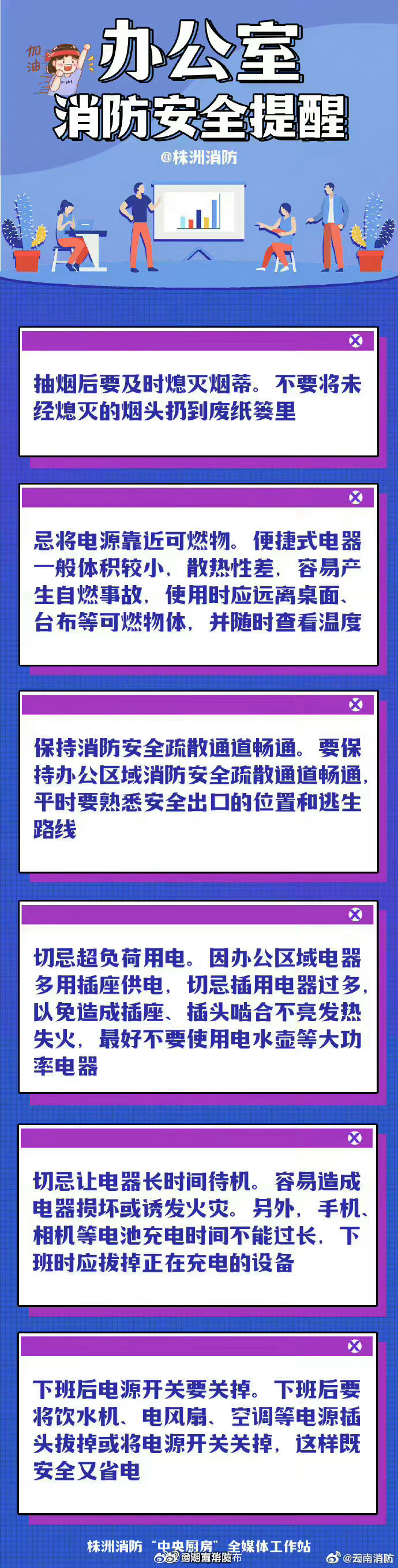 办公室消防安全提醒