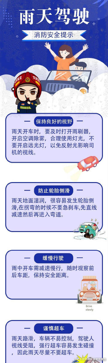 雨天驾车这些一定要注意