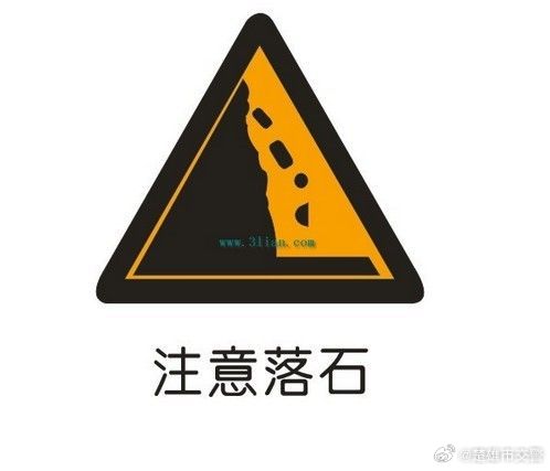 东华镇境内东大线因降雨有落石