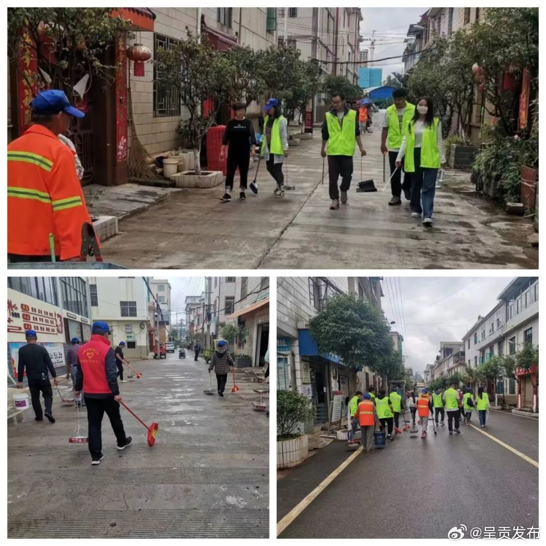 梅子社区开展爱国卫生大扫除活动