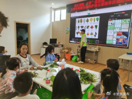 洛龙湖社区“红领巾·小河长”科普夏令营之“户外巡河护家园 植物拓印近自然”