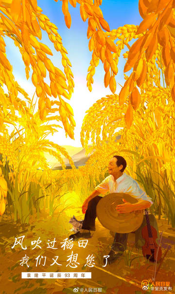 风吹过稻田，我们又想您了