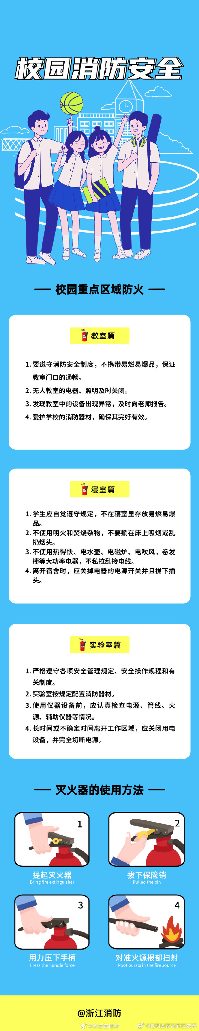 校园消防安全小贴士