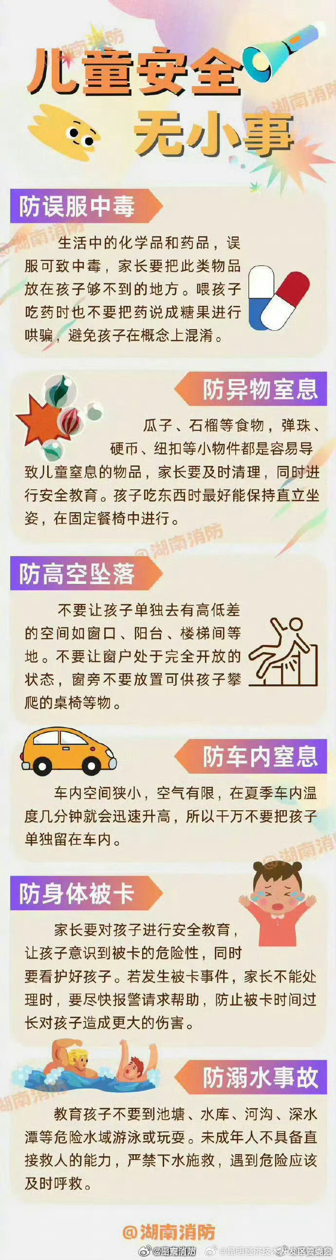 儿童安全无小事，时时处处需留心！