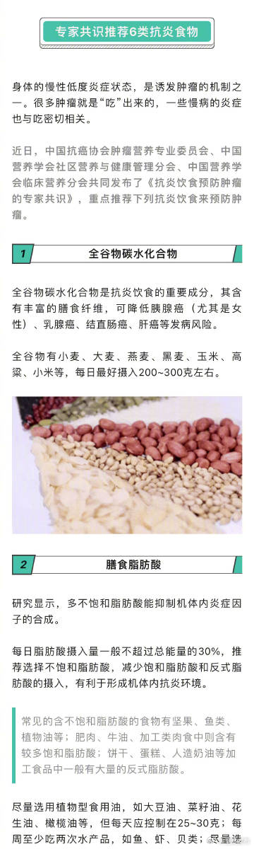 哪些食物抗炎效果好