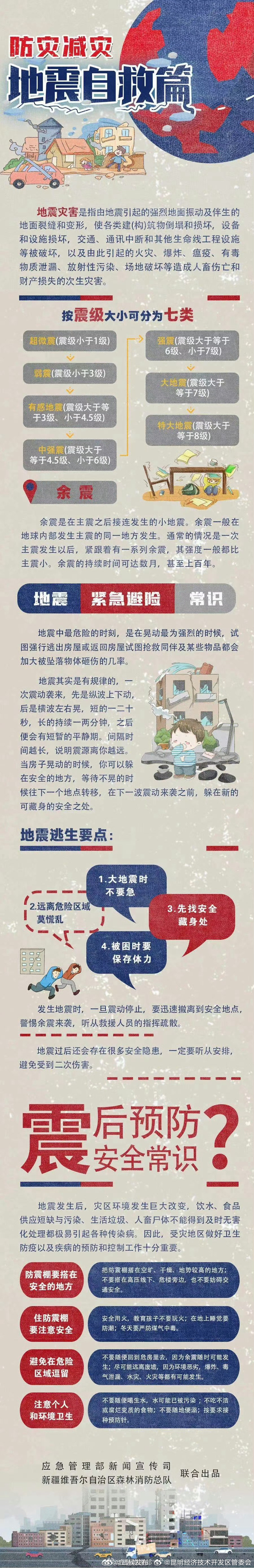 发生地震后如何自救？