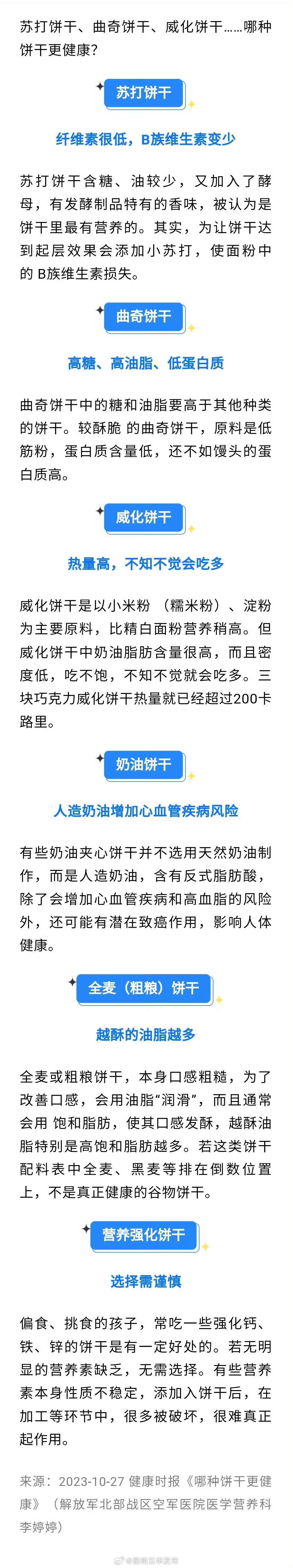 哪种饼干更健康 