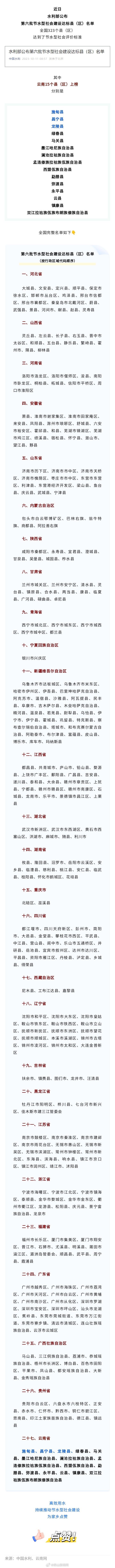 祝贺！保山3个县上榜这份全国名单