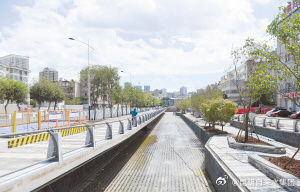 篆塘河开放约800米河道