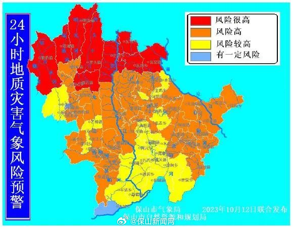 保山市地质灾害气象风险等级高，需切实做好防御