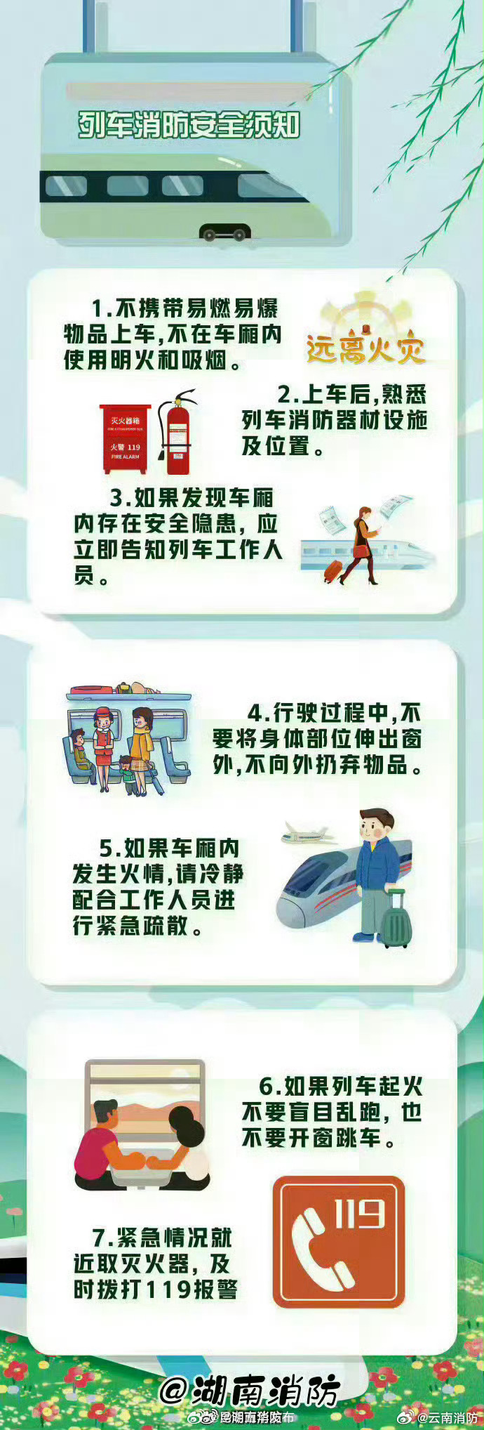 乘坐高铁安全文明出行