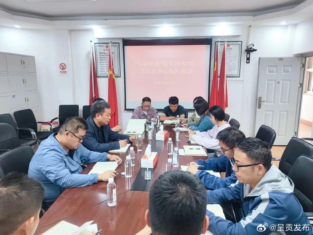 立鸿鹄志 做奋斗者——斗南街道年轻干部“源头培养”班开展学员培养心得汇报会