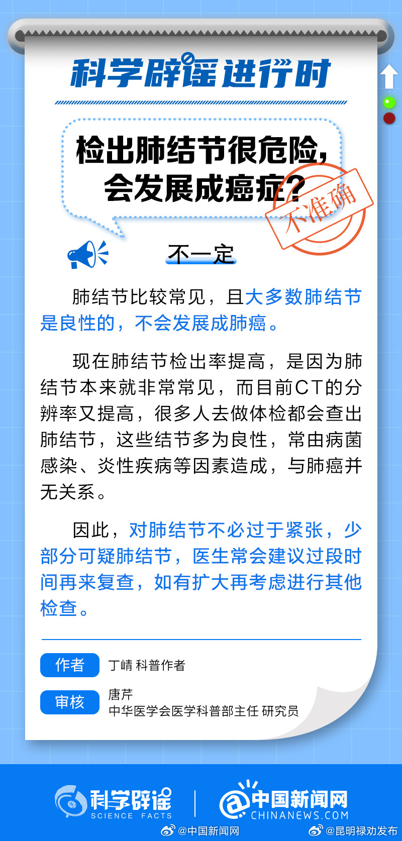 检出肺结节很危险，会发展成癌症？