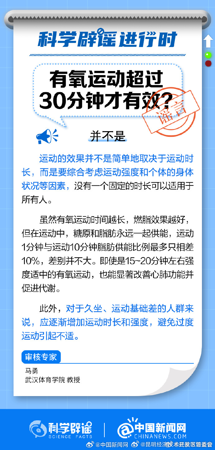 有氧运动超过30分钟才有效吗？