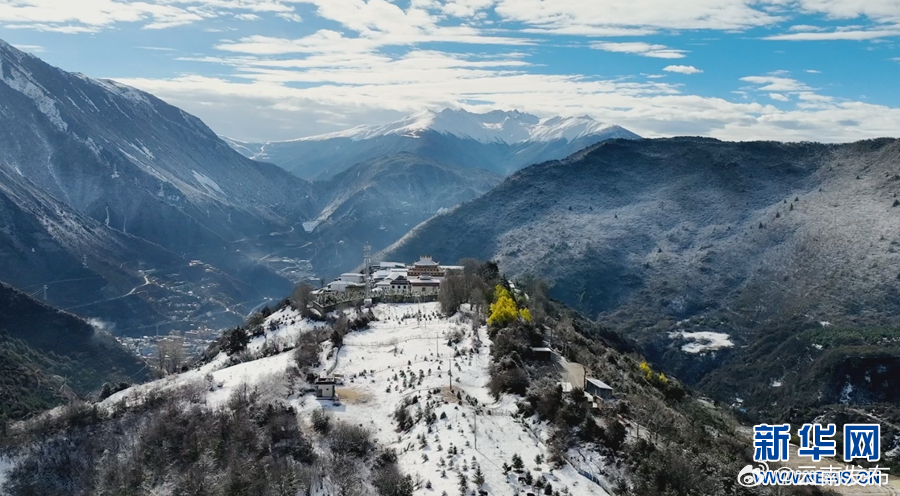 航拍云南德钦雪景 银装素裹如诗般壮美_http://www.mainten.cn_cns_第2张