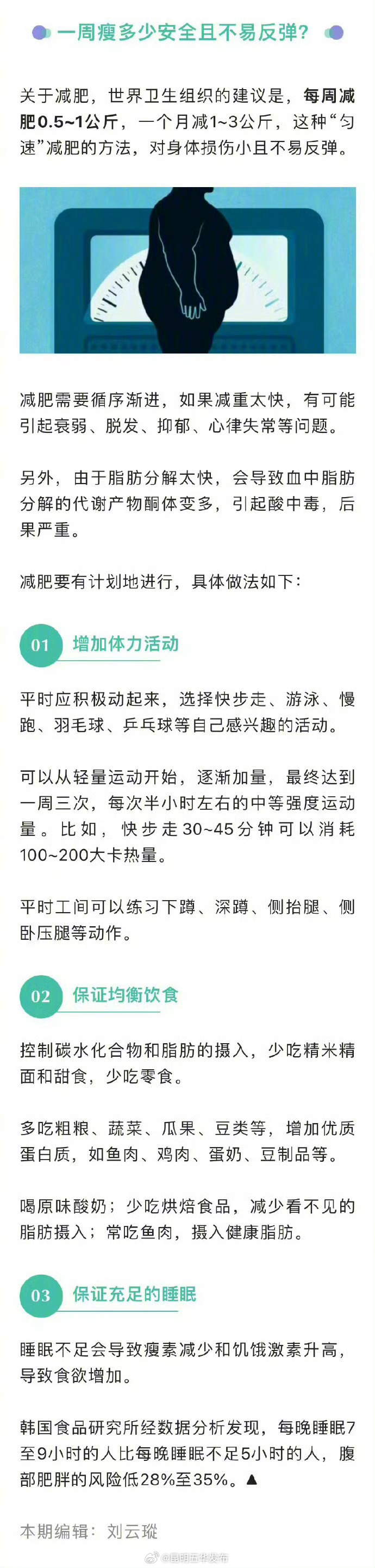每周减几斤安全且不易反弹 